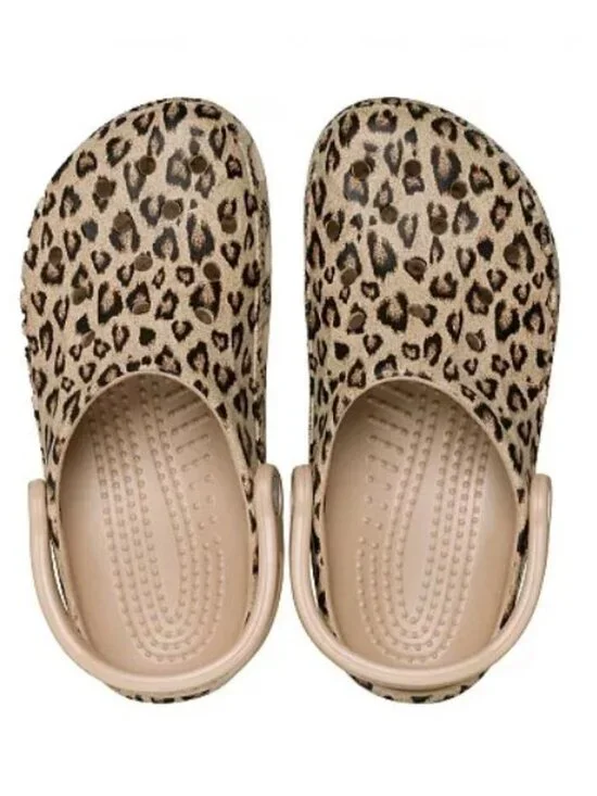NWT Crocs Women's 10 Classic Leopard Print Clog Shoes from Finish Line Sold out - Picture 8 of 10